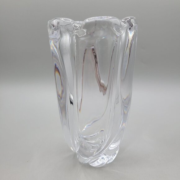 Orrefors Sweden Waterfall Crystal Art Glass Vase Clear Twisted Decorative Piece - Picture 5 of 7